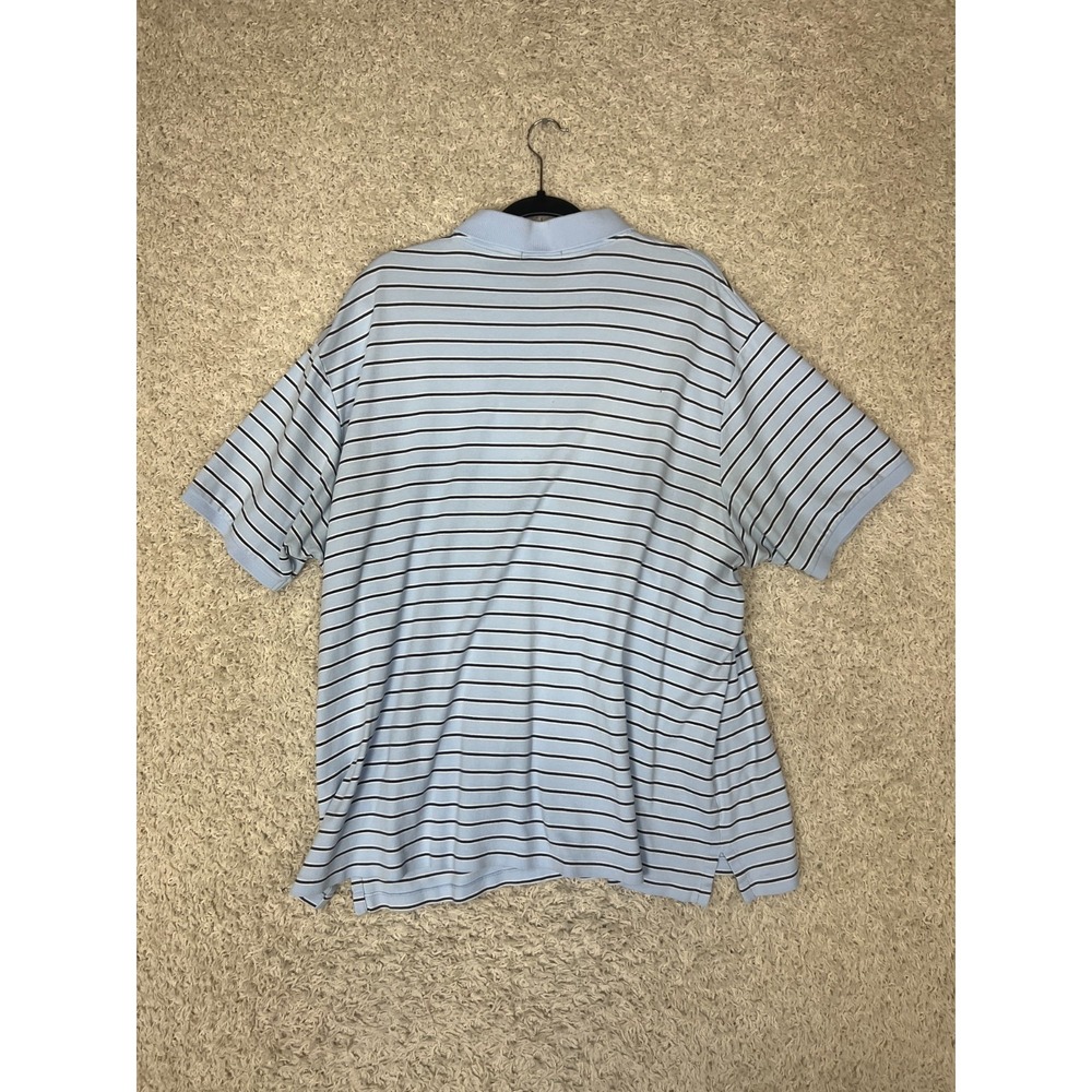 Polo Ralph Lauren Shirt Mens 3XLT Blue Striped Classic Preppy Basic - Picture 8 of 9